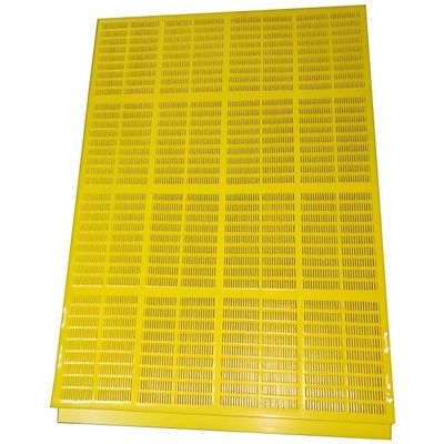 30mm رنگ زرد پلی اورتان پرده فرش برای جداسازی معدنی معدن