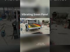 Vibrating screen panel running